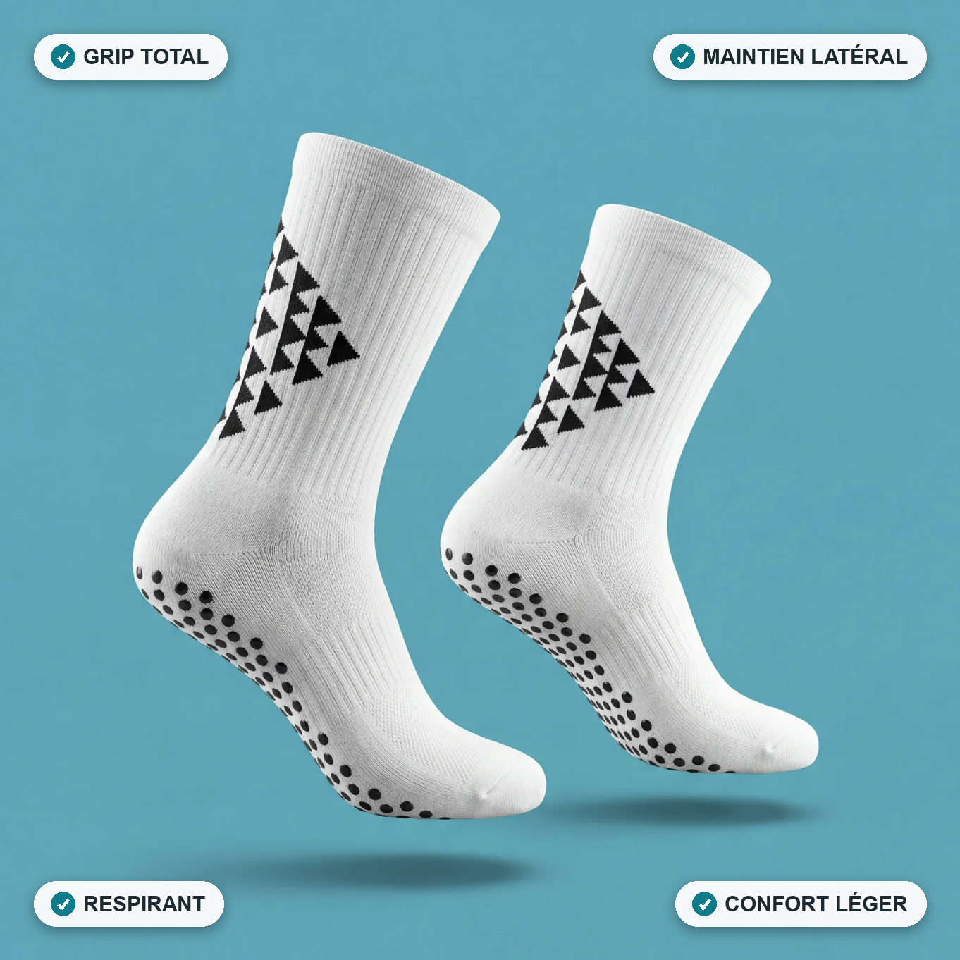 C-Grip chaussettes de compression Blanche