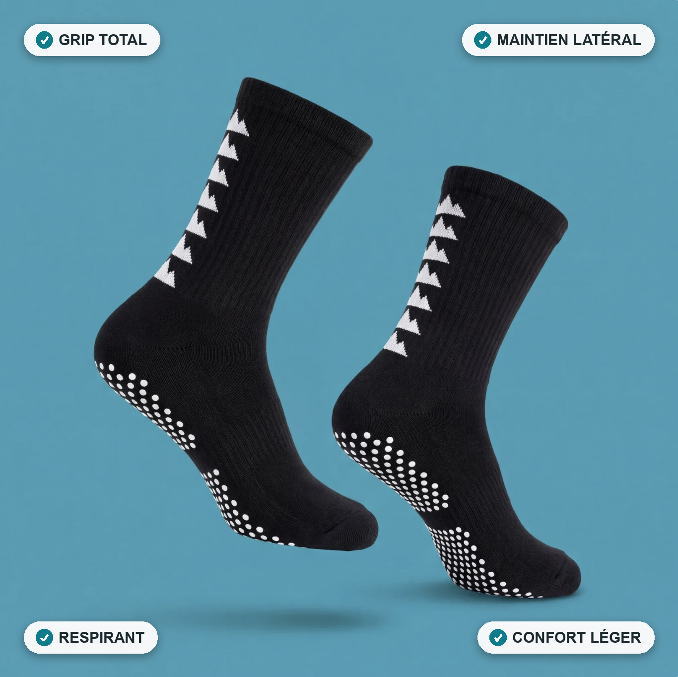 C-Grip chaussettes de compression Noir