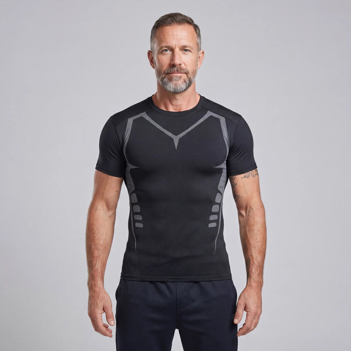 T-shirt V-Line compression | Confiance, maîtrise, contrôle.