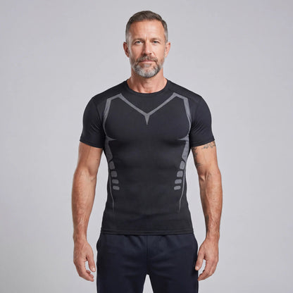 T-shirt V-Line compression | Confiance, maîtrise, contrôle.
