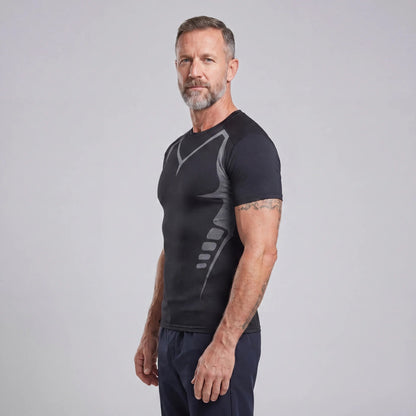 T-shirt V-Line compression | Confiance, maîtrise, contrôle.